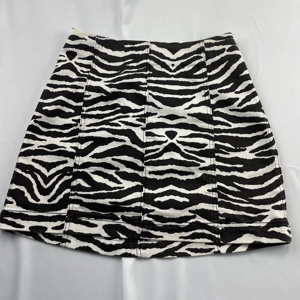 wild fable zebra skirt